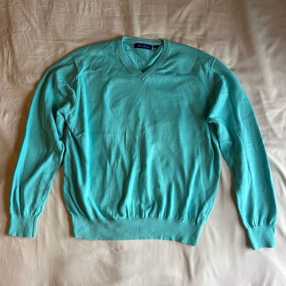 Vintage Alan Flusser V-Neck Sweater – Size Medium